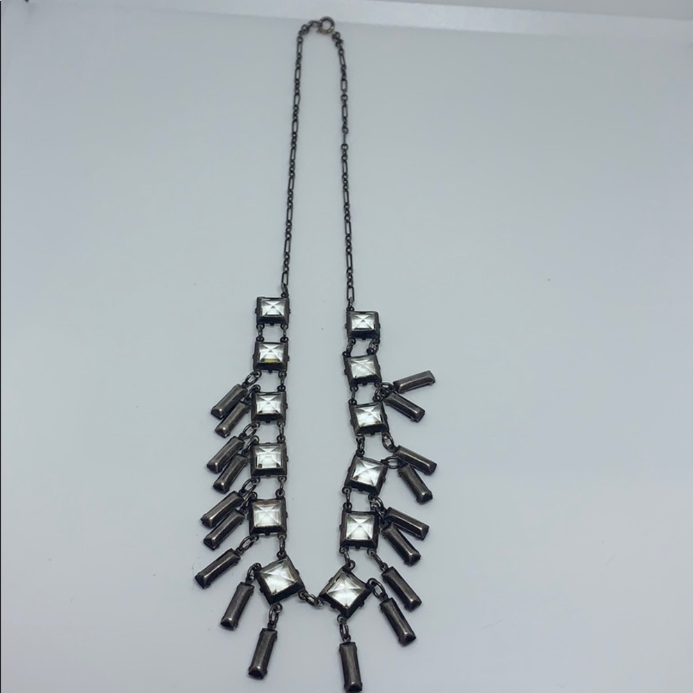 Silver & Crystal necklace 3 for $30